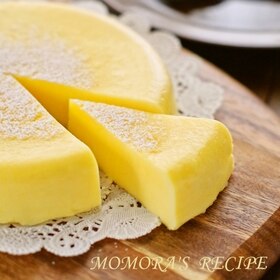 HMとレンジで超簡単即効5分♡本格濃厚チーズケーキ